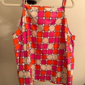 Trina Turk hot pink and orange cute shell